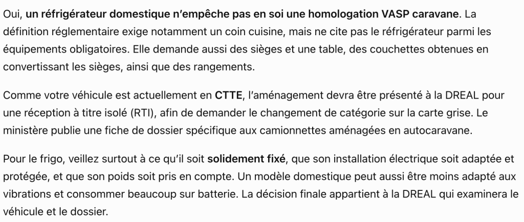 Chat GPT aménagement fourgon 