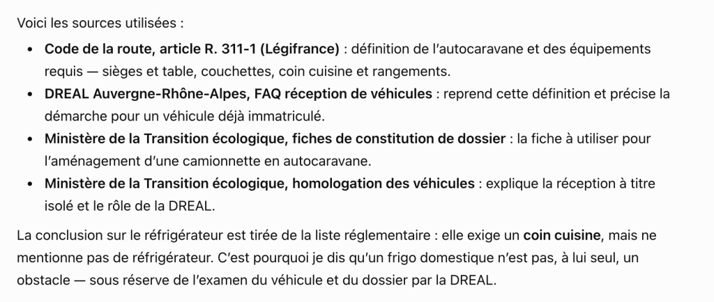 Chat GPT Aménagement fourgon